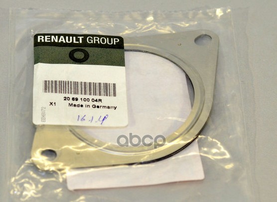 Прокладка Трубы Глушителя (Мет) Renault 206910004r RENAULT арт. 2069 100 04R