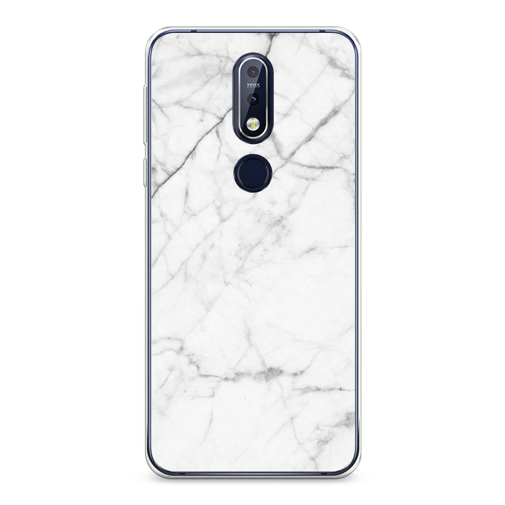 

Чехол Awog на Nokia 7.1 / Нокиа 7.1 "Светлый мрамор", Серый, 122050-3