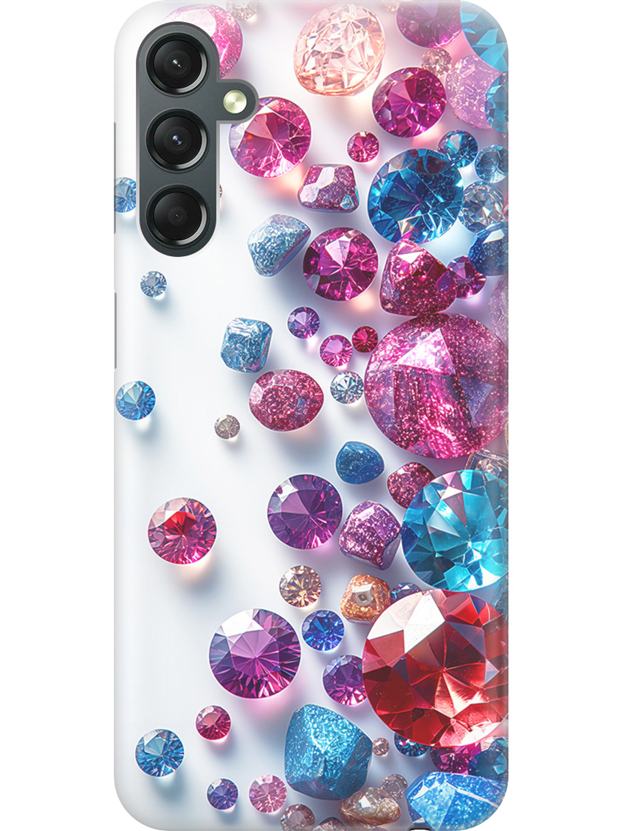 

Силиконовый чехол на Samsung Galaxy A24 с принтом "Россыпь драгоценных камней", Прозрачный;белый;розовый;синий, 769395631