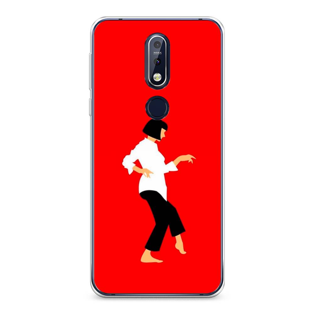 

Чехол Awog на Nokia 7.1 / Нокиа 7.1 "Криминальное чтиво 1", Красный;белый;черный, 122050-7
