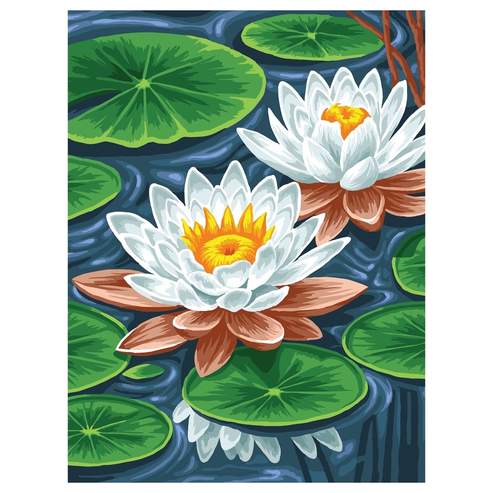 

Картина по номерам Три Совы Кувшинки, 40х50 см, Кувшинки