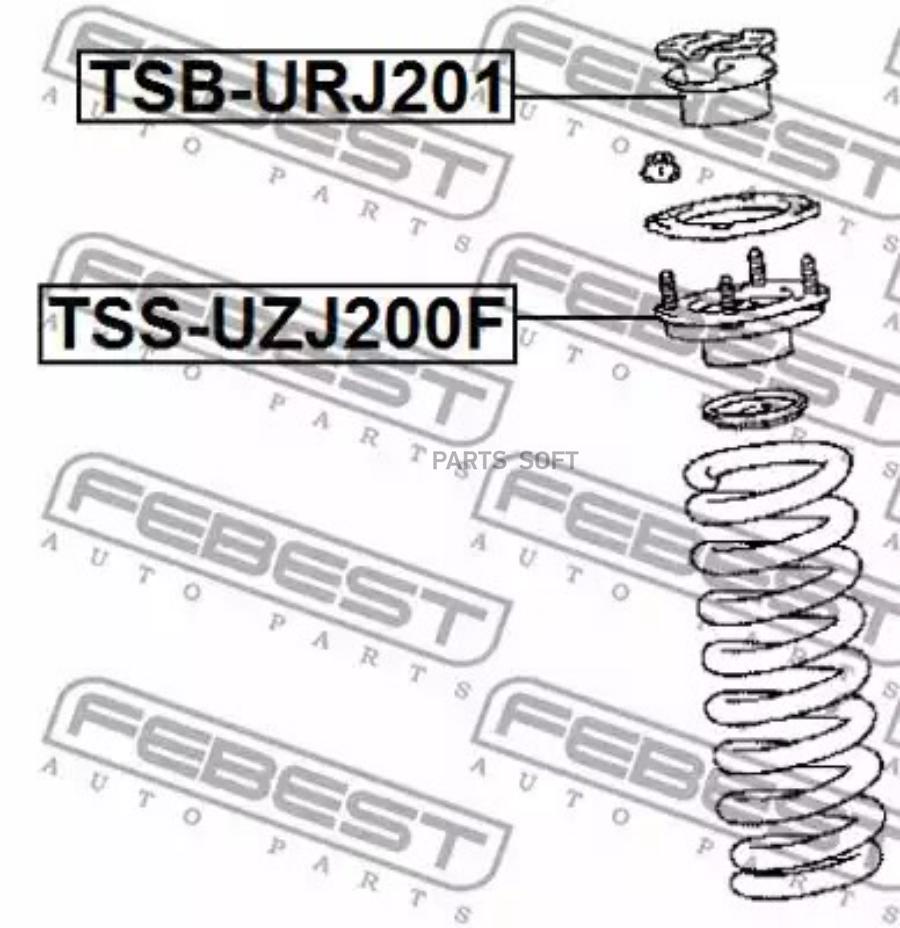 

FEBEST Опора переднего амортизатора FEBEST TSSUZJ200F