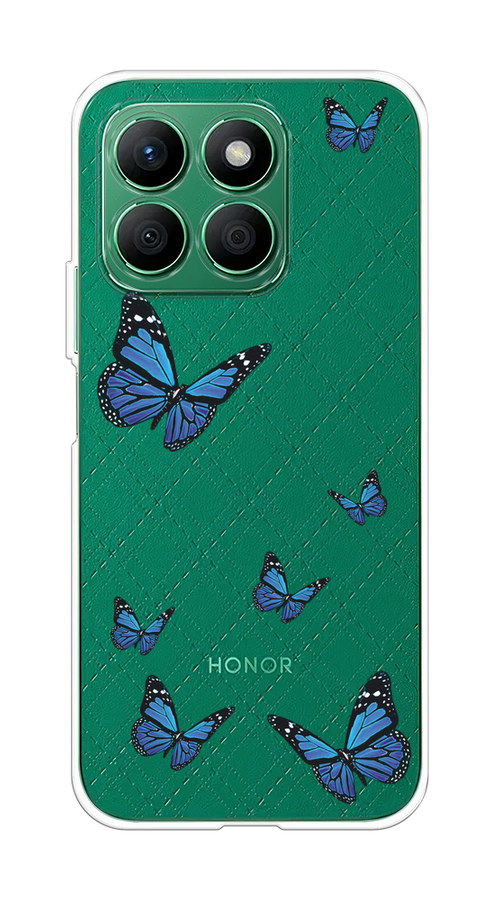 

Чехол на Honor X8B "Blue butterflies", Синий;черный, 6123250-1