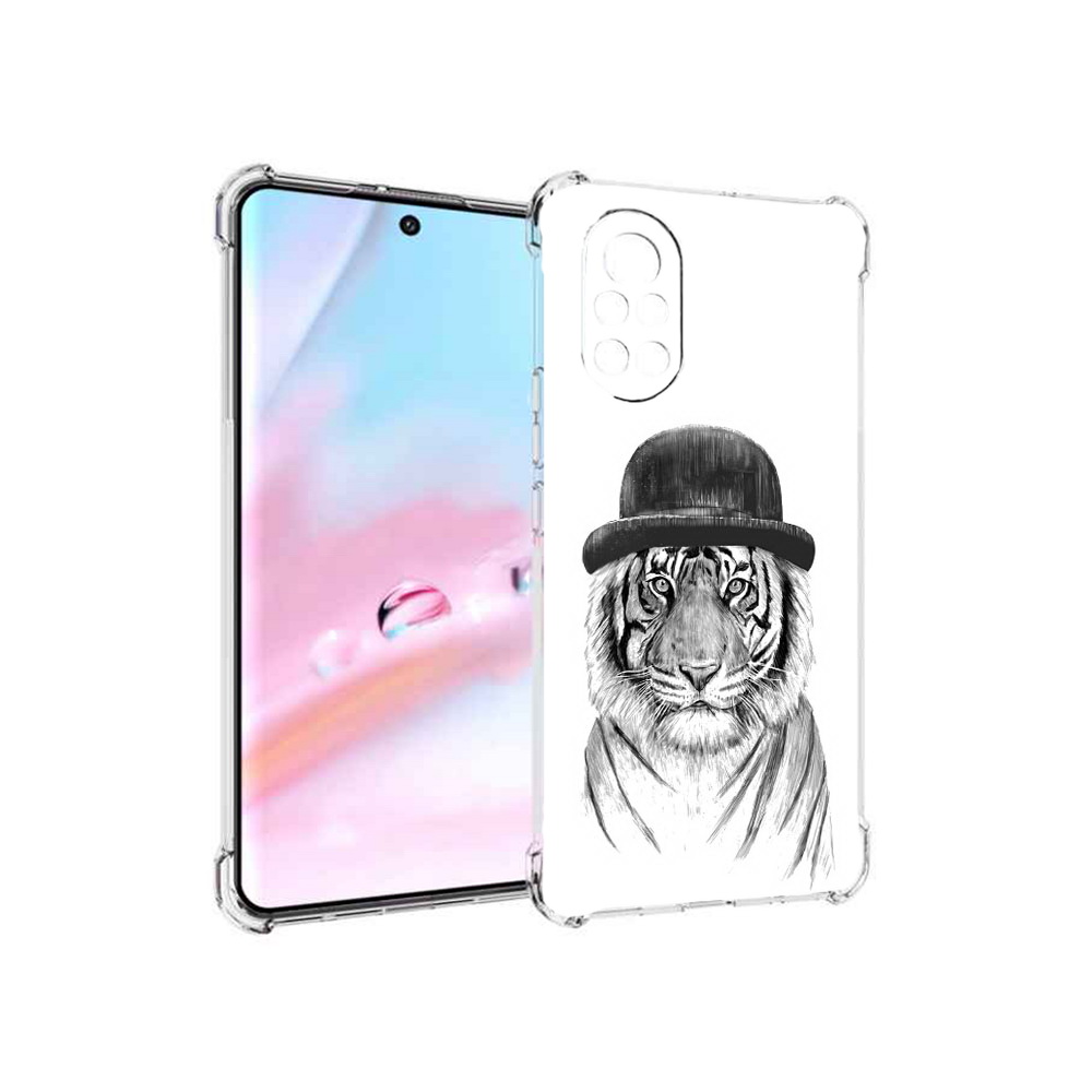 

Чехол MyPads тигр британец для Huawei Nova 8 (ANG-LX1), Прозрачный, Tocco