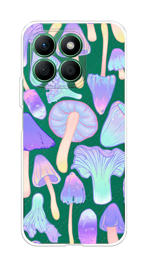 

Чехол на Honor X8B "Пастельные грибы", Фиолетовый;голубой, 6123250-1