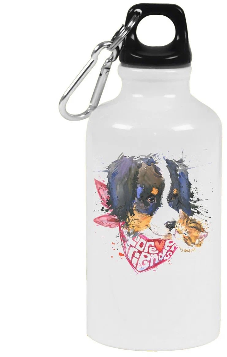 фото Бутылка спортивная coolpodarok животные собака с банданой1