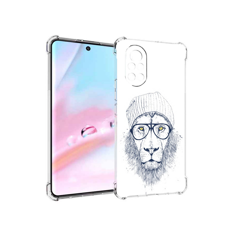 

Чехол MyPads хиппи лев для Huawei Nova 8 (ANG-LX1), Прозрачный, Tocco