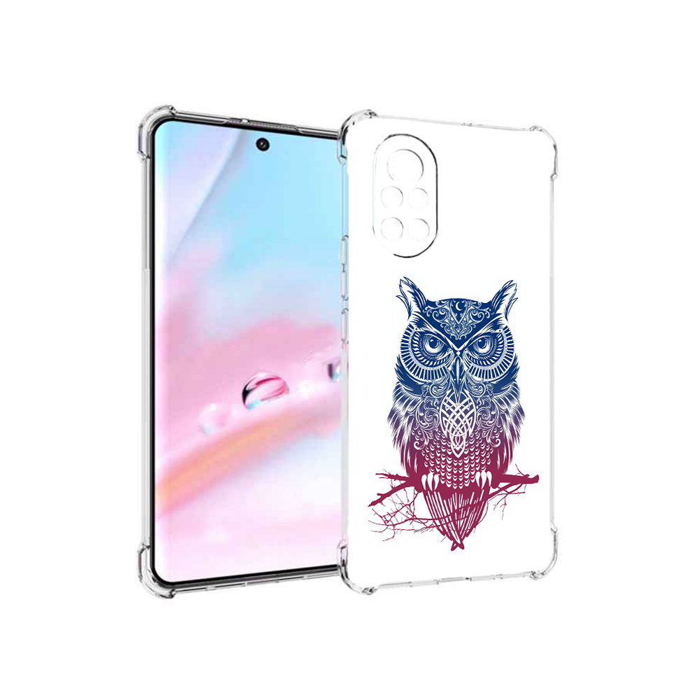 

Чехол MyPads хиппи сова для Huawei Nova 8 (ANG-LX1), Прозрачный, Tocco