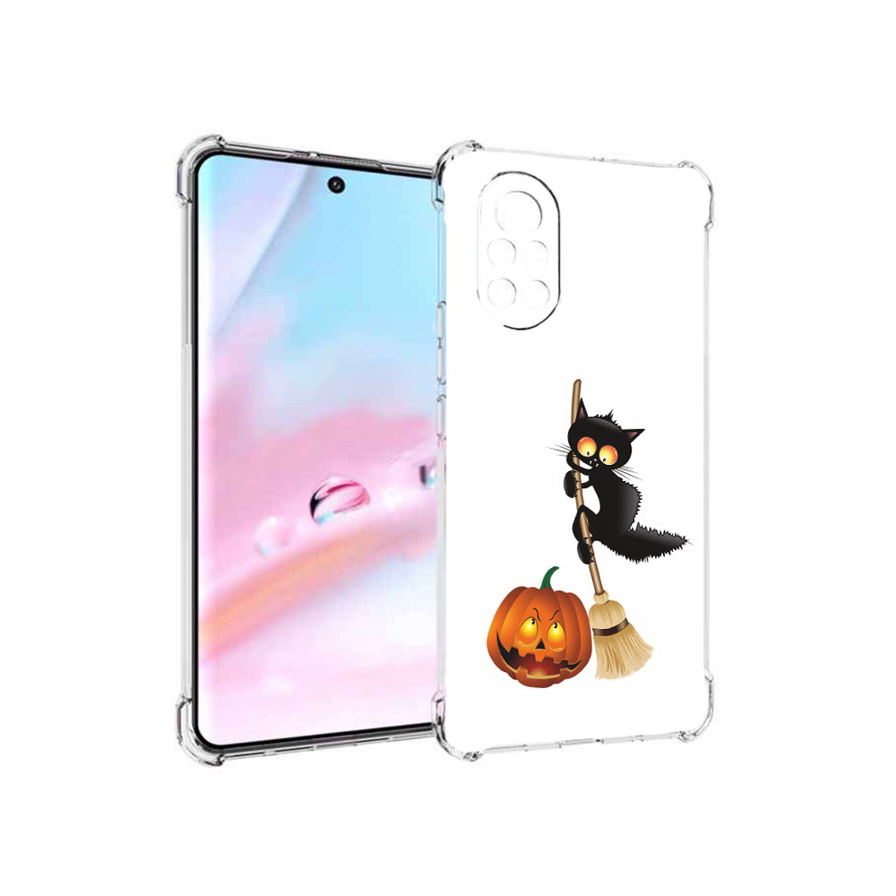 

Чехол MyPads хэлуинский котик для Huawei Nova 8 (ANG-LX1), Прозрачный, Tocco