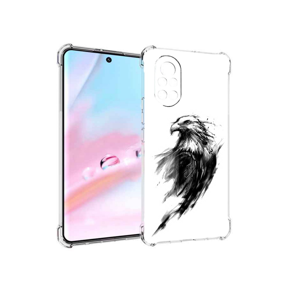 

Чехол MyPads чб птица для Huawei Nova 8 (ANG-LX1), Прозрачный, Tocco