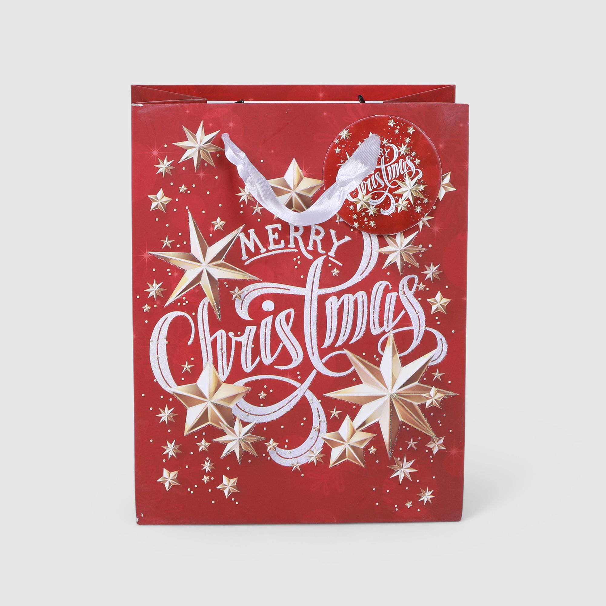 

Пакет подарочный 18 х 10 х 23 см Ad trend Merry Christmas, Красный