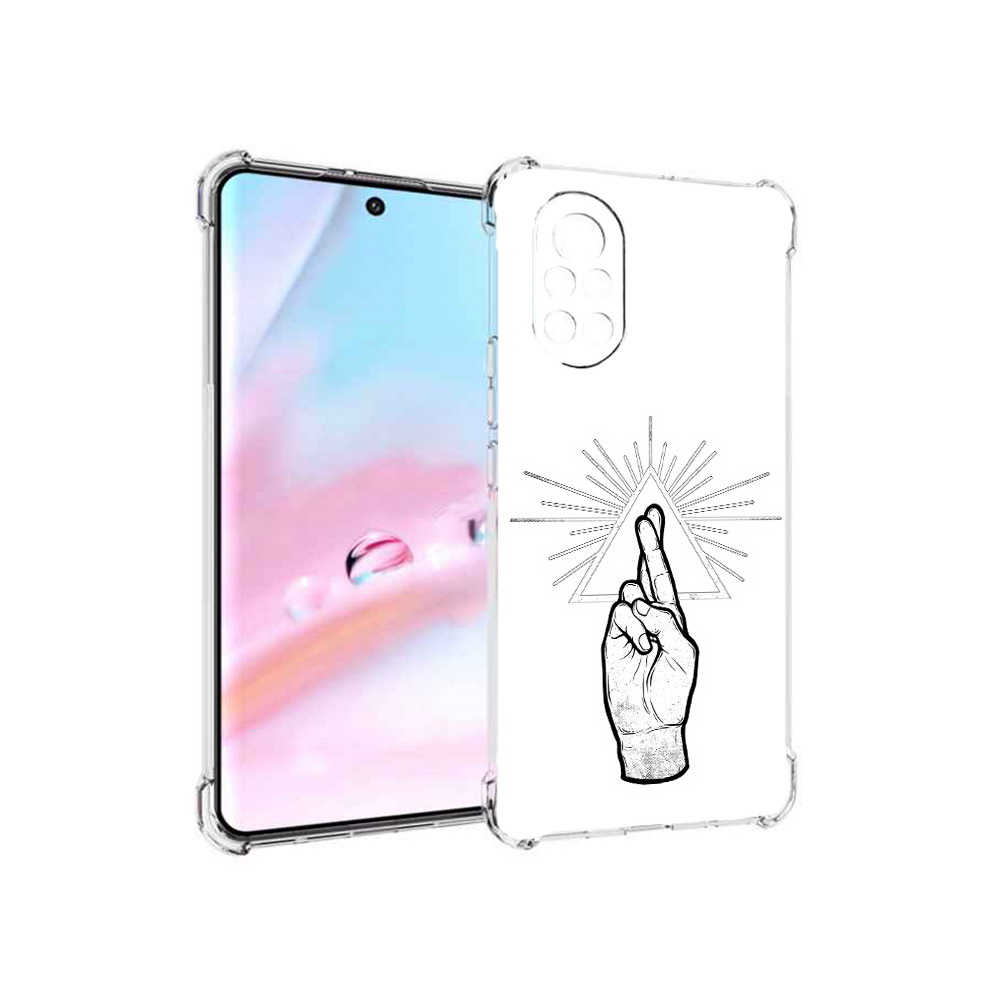 

Чехол MyPads черно белая рука для Huawei Nova 8 (ANG-LX1), Прозрачный, Tocco