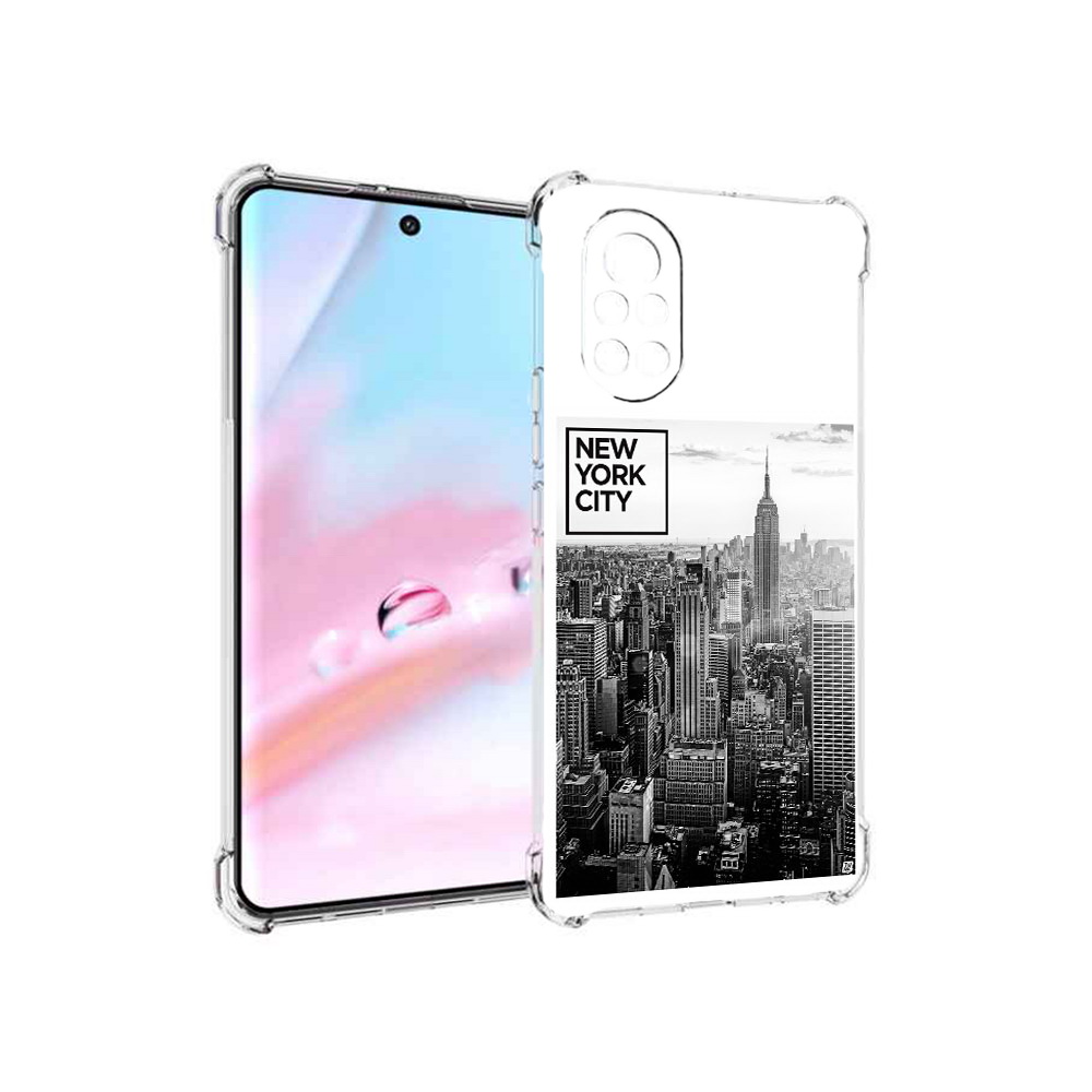 

Чехол MyPads черно белый Нью-Йорк для Huawei Nova 8 (ANG-LX1), Прозрачный, Tocco