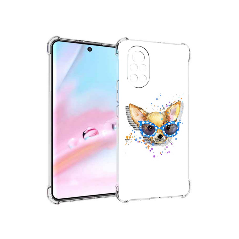 

Чехол MyPads чихуа-хуа в очках для Huawei Nova 8 (ANG-LX1), Прозрачный, Tocco