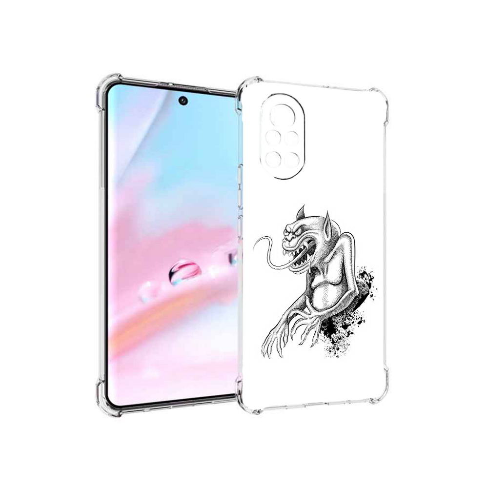 

Чехол MyPads чорт для Huawei Nova 8 (ANG-LX1), Прозрачный, Tocco