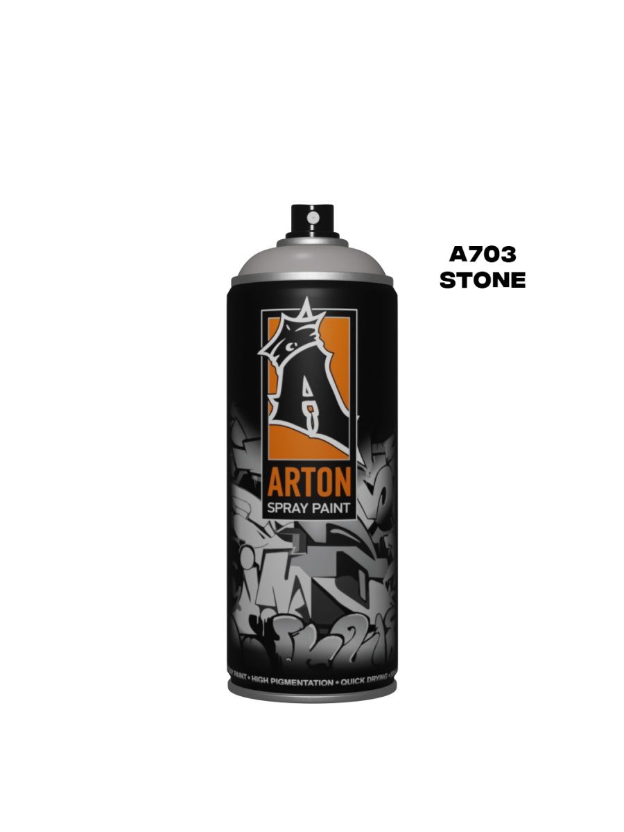 Аэрозольная краска Arton A703 Stone 520 мл серая