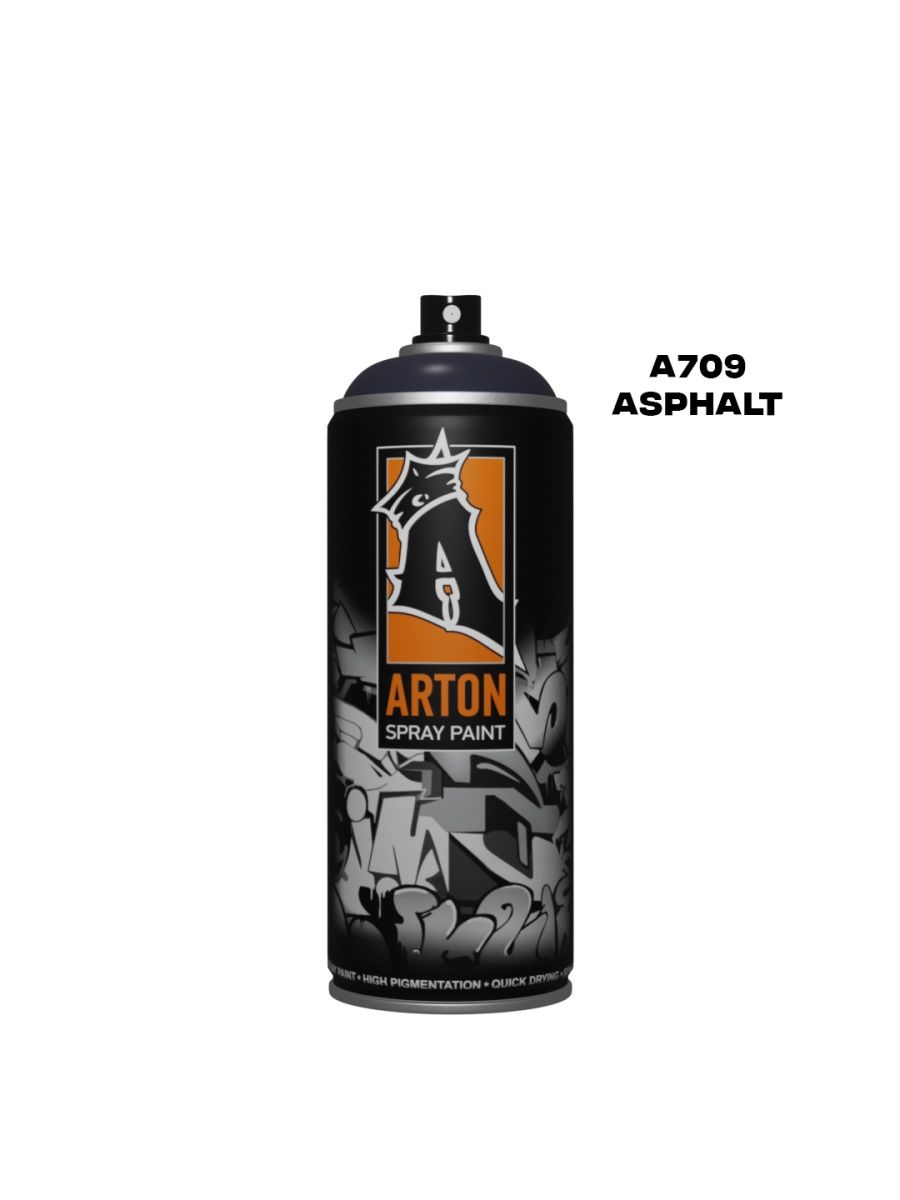 Аэрозольная краска Arton A709 Asphalt 520 мл серая