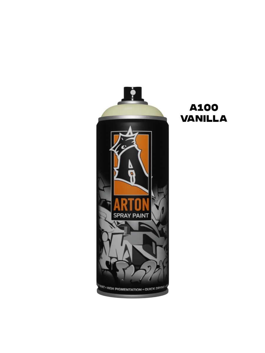 Аэрозольная краска Arton A100 520 мл Vanilla бежевая колер краска текс профи бежевая 15 0 75 л