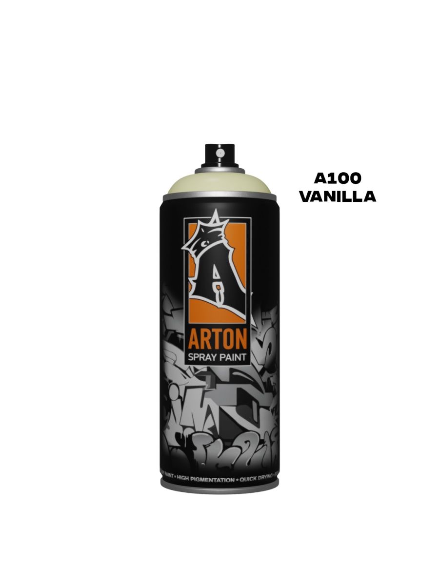 

Аэрозольная краска Arton A100 520 мл Vanilla бежевая, Бежевый, Arton 400мл Vanilla A100