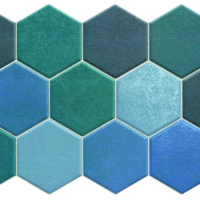 фото Плитка realonda ceramica hex rln0063 aquamarine 26.5x51 0.95 м2