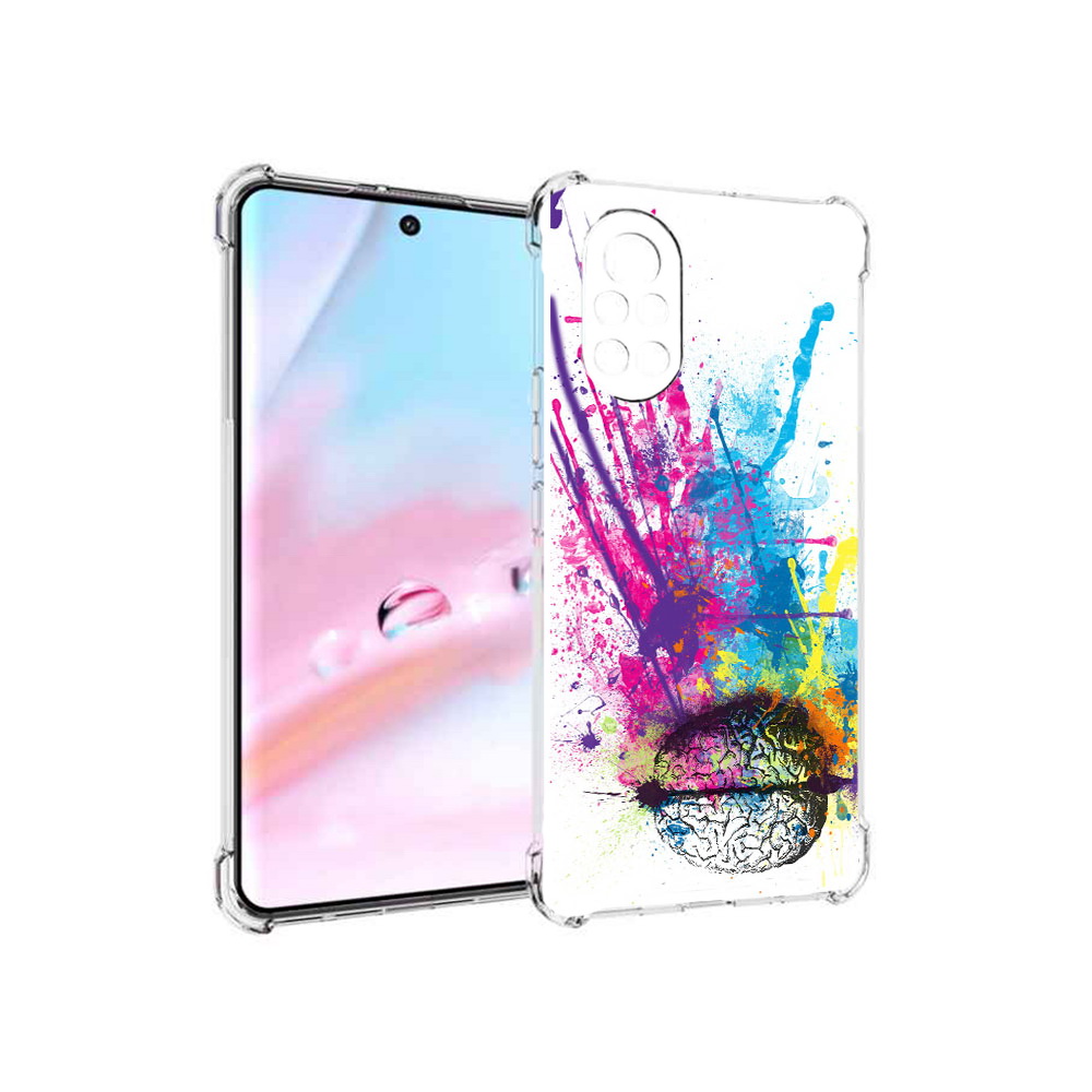 Чехол MyPads яркий красочный мозг для Huawei Nova 8 (ANG-LX1)