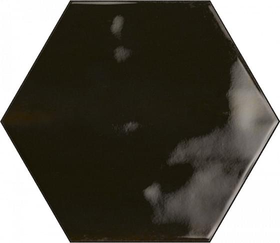 фото Плитка ribesalbes hope pt03127 nero graphito hex glossy 15x17.3 0.86 м2