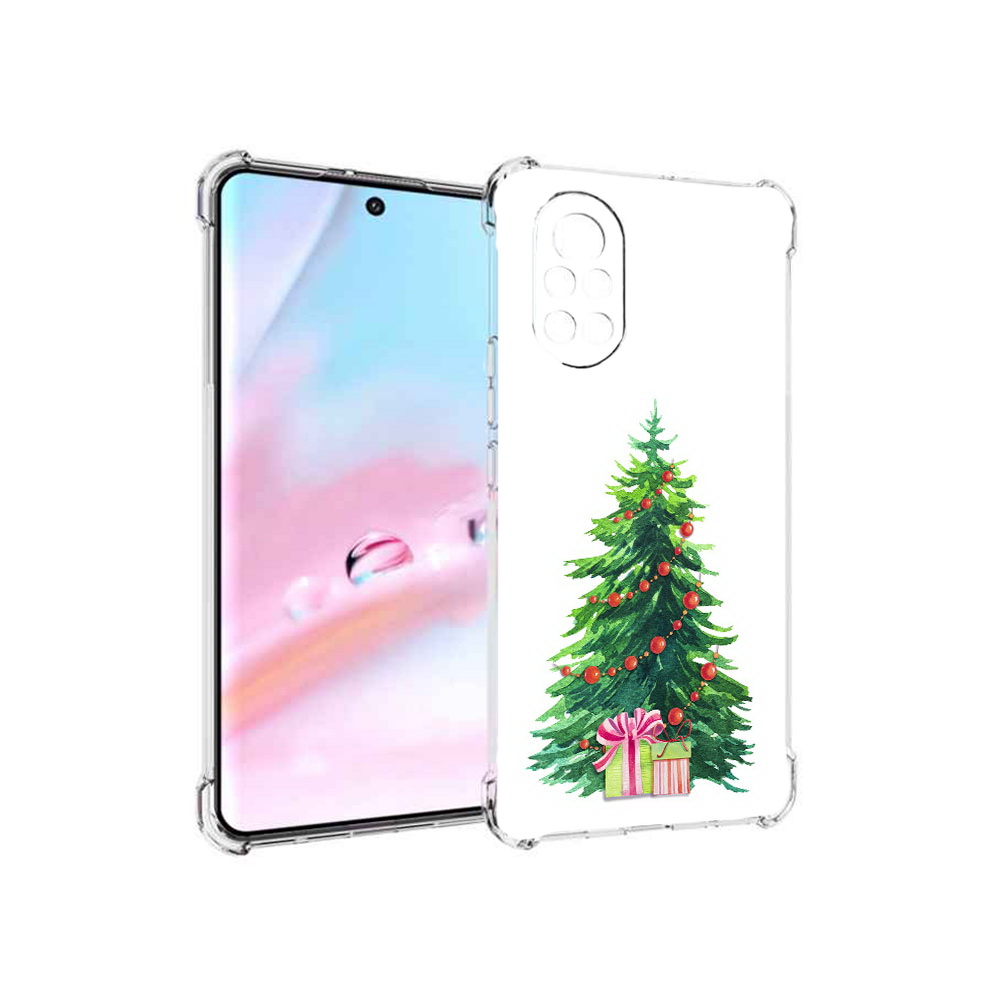 Чехол MyPads Елка новогодняя с подарками акварель для Huawei Nova 8 (ANG-LX1)