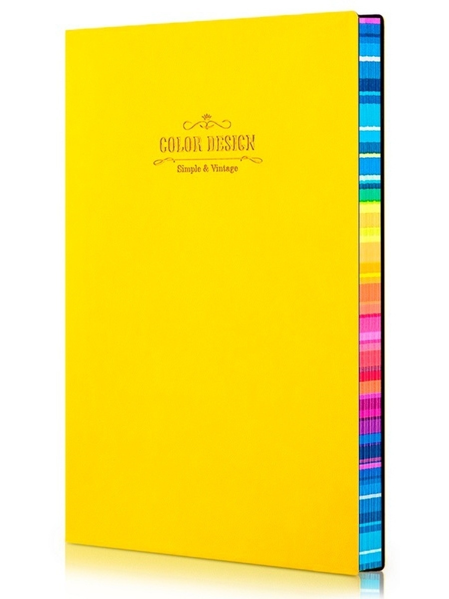 

Записная книжка А5 112л 3183YELLOW кожзам 205х143мм цвет желтый