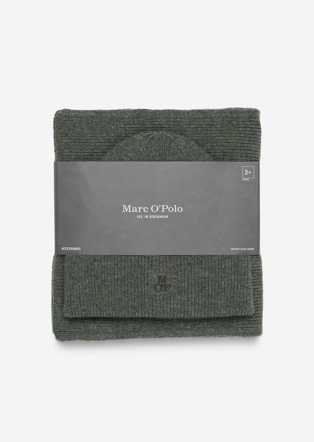 Комплект шапка и шарф мужской Marc O’Polo 330515909038 grey, one size