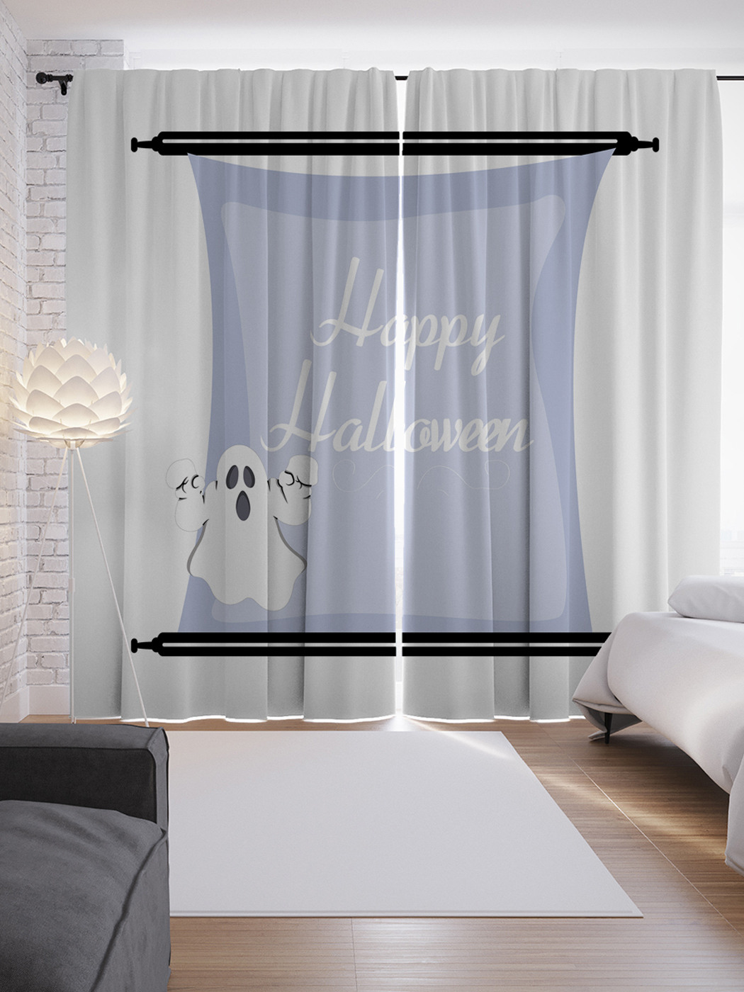 

Шторы JoyArty с фотопечатью "Свиток Веселый Хеллоуин" из сатена, 290х265 см, Свиток Веселый Хеллоуин