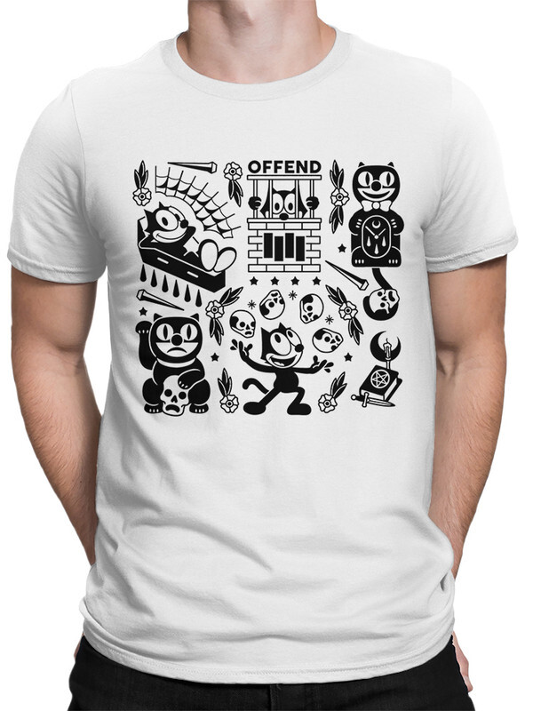 

Футболка мужская Design Heroes Кот Феликс белая L, Кот Феликс
