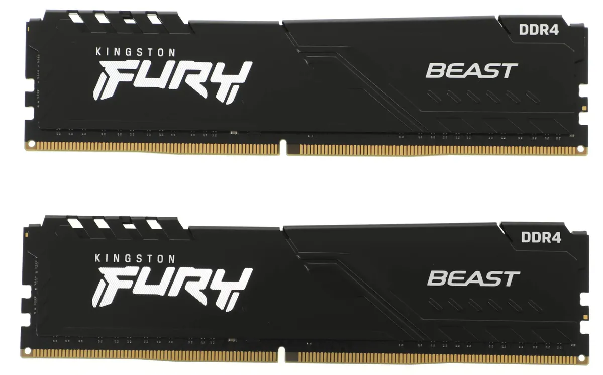 

Оперативная память Kingston FURY Beast Black (KF437C19BB2AK2/16), DDR4 2x8Gb, 3733MHz, FURY Beast Black