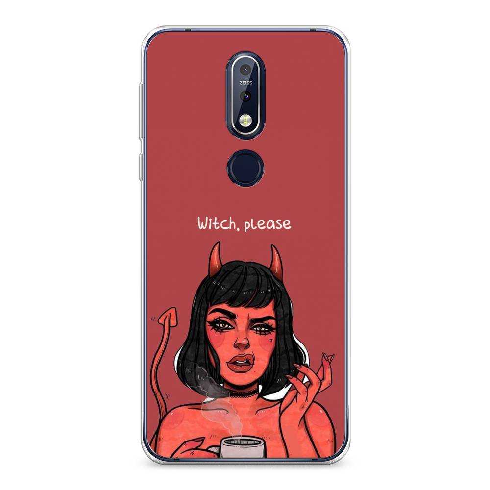 

Чехол Awog на Nokia 7.1 / Нокиа 7.1 "Evil Girl", Красный;черный, 122050-6