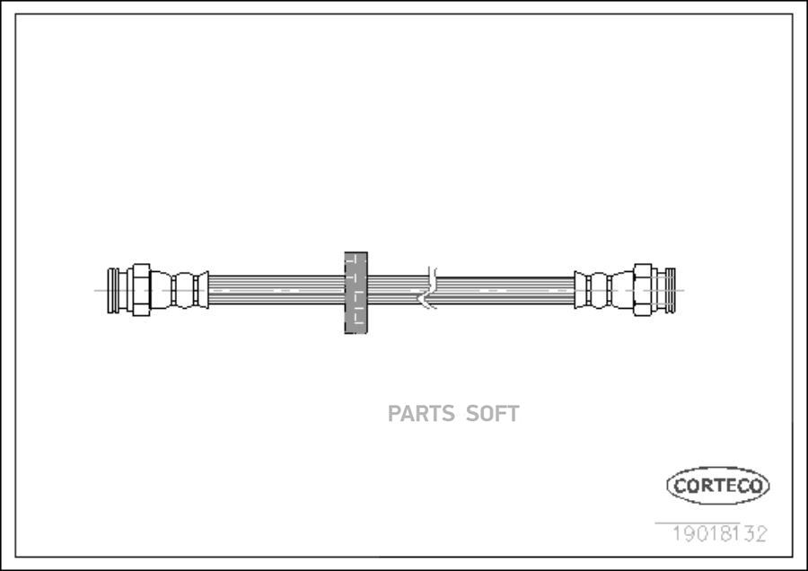 Шланг тормозной системы CORTECO 19018132