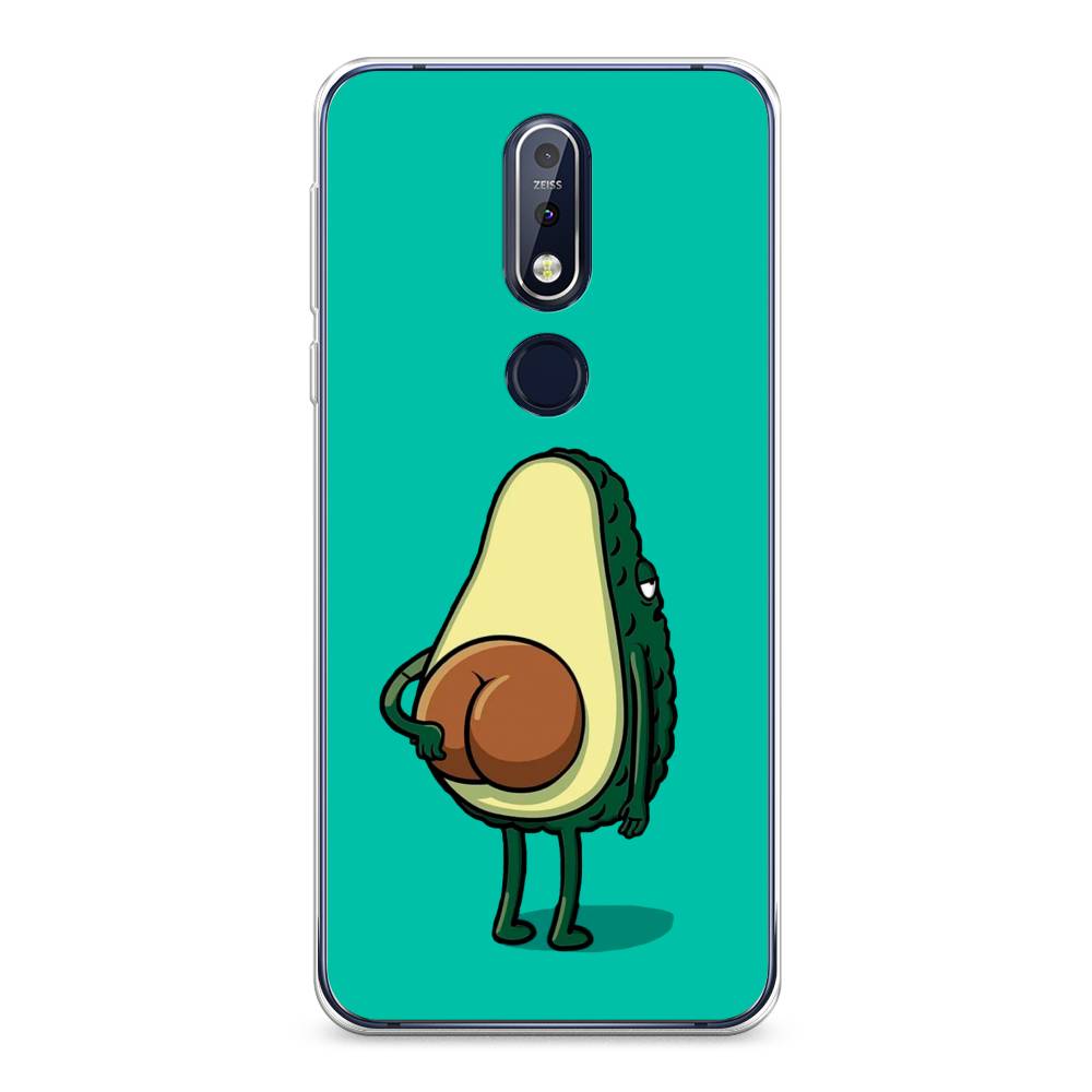 

Чехол Awog на Nokia 7.1 / Нокиа 7.1 "Попа авокадо", Зеленый;коричневый;прозрачный, 122050-10