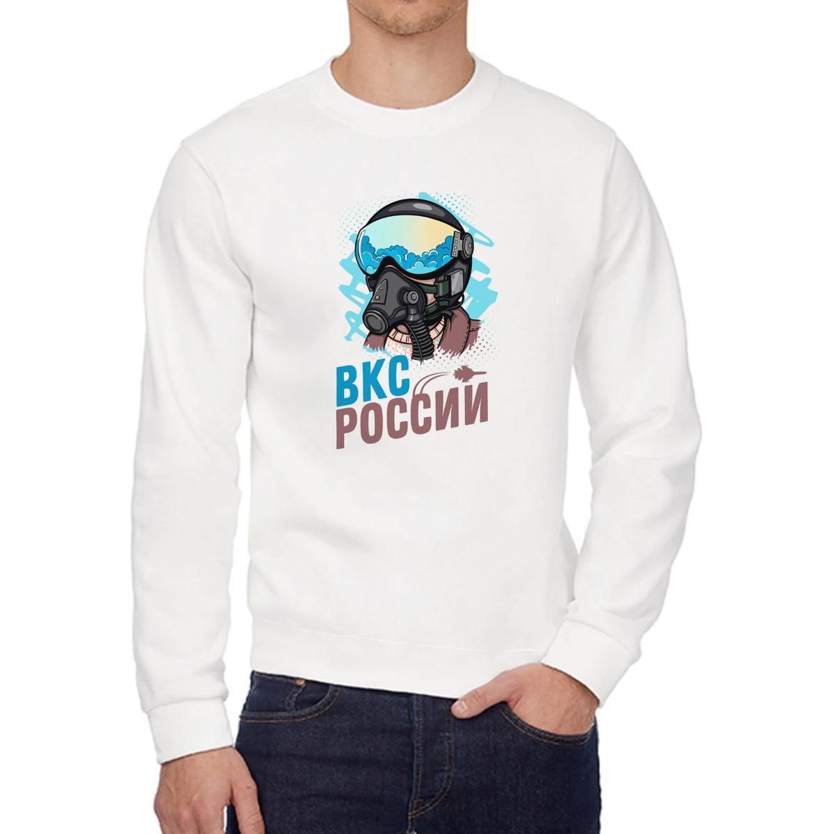 

Свитшот унисекс CoolPodarok W04808 белый 56 RU, 56W04808
