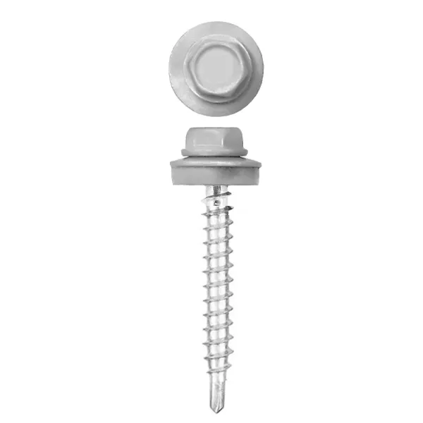 

Саморез кровельный FIXXTOOLS крашенный RAL7004 серый 5.5х25мм 200шт