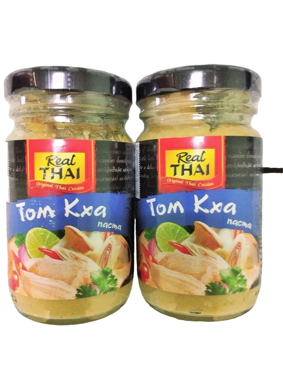 Соус Real Thai на основе растительных масел Паста Том Кха, 2 шт по 125 г