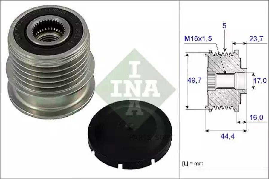 

INA 535001110 535 0011 10_Обгонный шкив генератора