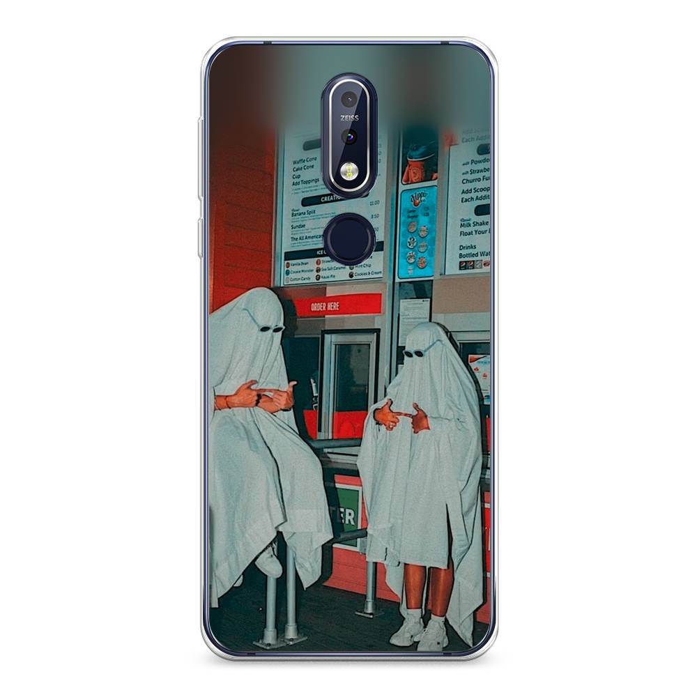 

Чехол Awog на Nokia 7.1 / Нокиа 7.1 "Chillin Killin", Красный, 122050-9