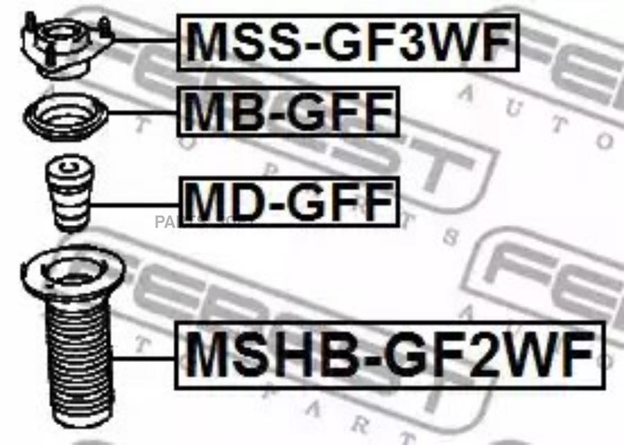 

FEBEST Подшипник опоры пер. аморт. MITSUBISHI OUTLANDER GF0 2012.04-2013.01 [EUR] FEBEST M