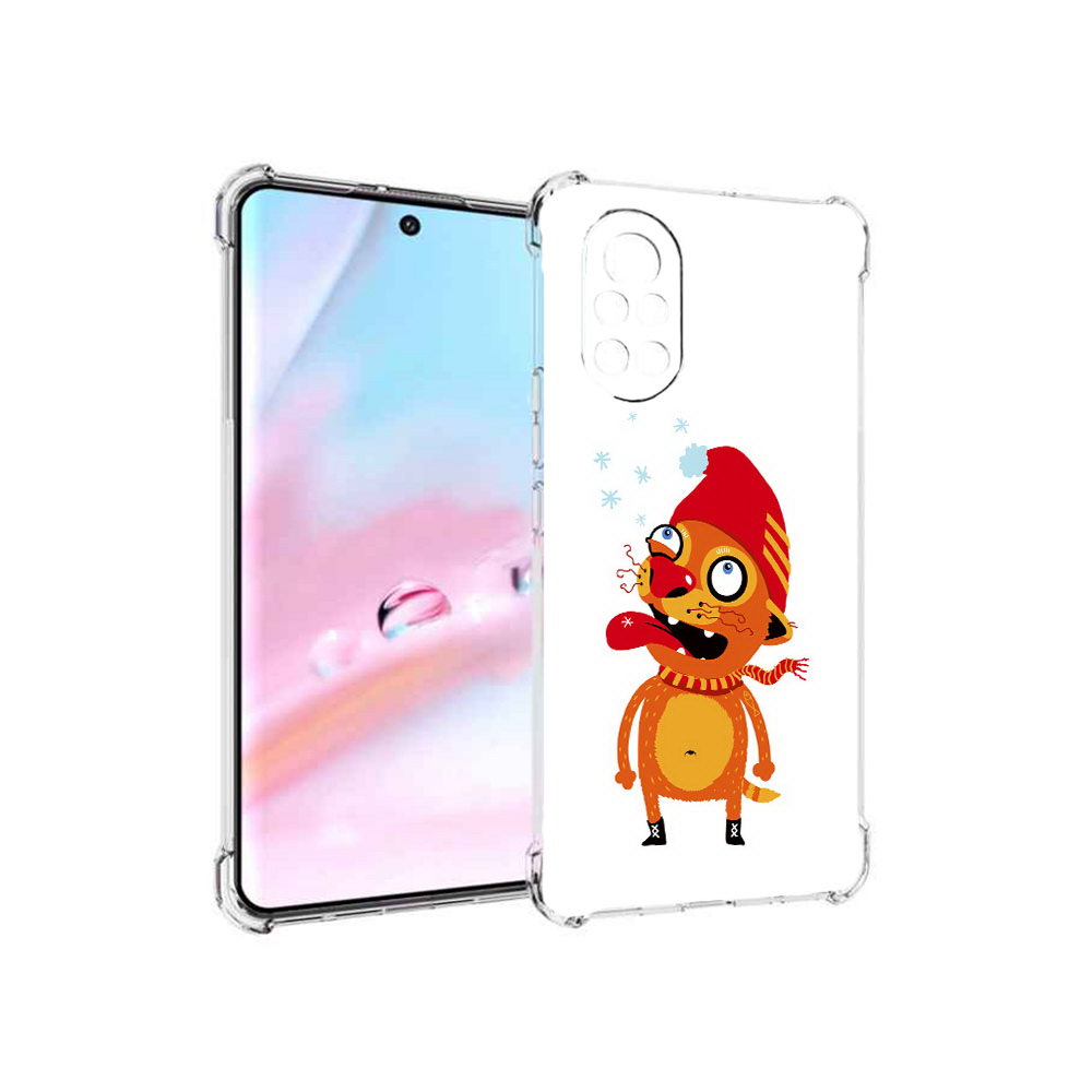 

Чехол MyPads Зимний кот для Huawei Nova 8 (ANG-LX1), Прозрачный, Tocco