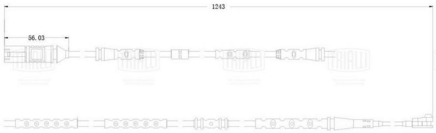 Датчик износа колодок для а/м BMW X3 (F25) (10-) зад. L=1243 (PFS 0085)