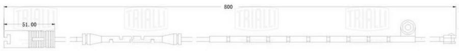 

Датчик износа колодок для а/м BMW X5 (E53) (00-) перед. L=800 (PFS 0040)