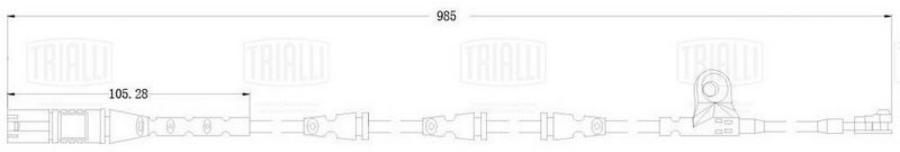 Датчик износа колодок для а/м BMW X5 (E70) (07-) перед. L=985 (PFS 0070)