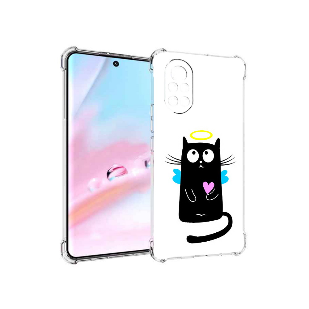

Чехол MyPads Кот ангелок для Huawei Nova 8 (ANG-LX1), Прозрачный, Tocco