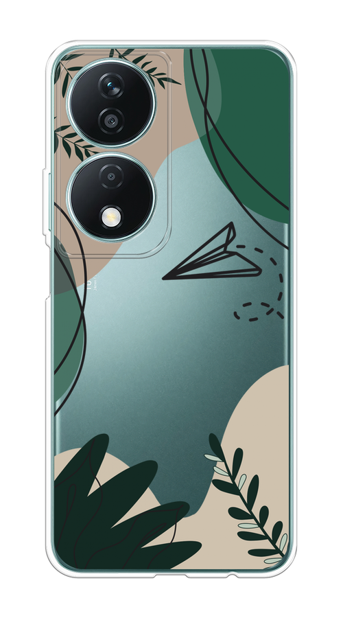

Чехол на Honor X7B "Secret Garden", Зеленый;бежевый;черный, 6123350-1