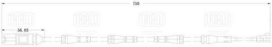 Датчик износа колодок для ам BMW X5 G05 18- зад L750 PFS 0128 1799₽