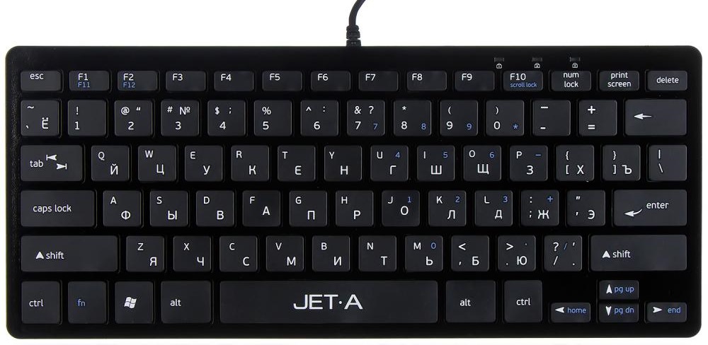 Беспроводная мини клавиатура Jet.A Slim Line K8 BT Black