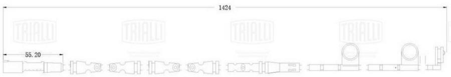 Датчик износа колодок для а/м Land Rover Range Rover IV (12-) перед. L=1424 (PFS 0116)